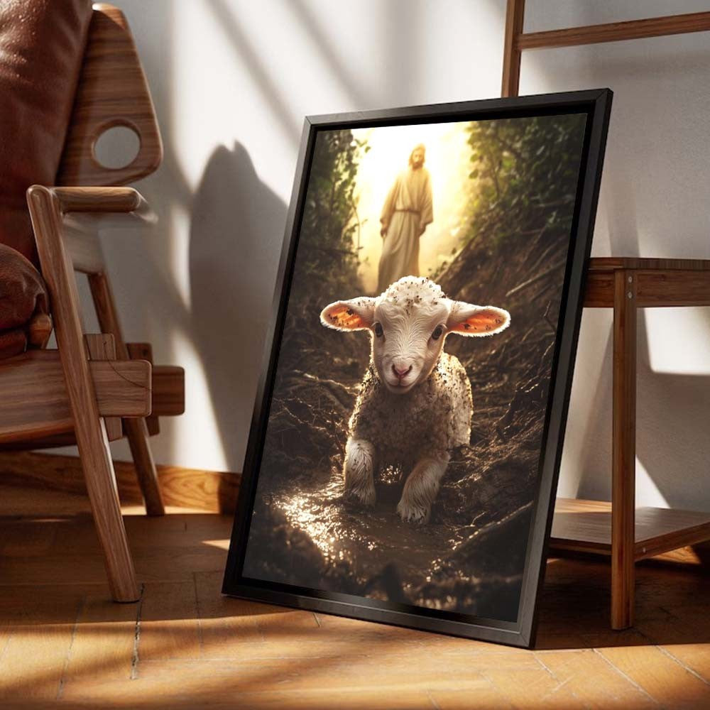 Religião cristã fé sagrado jesus andando na água arte cartaz impressão Jesus