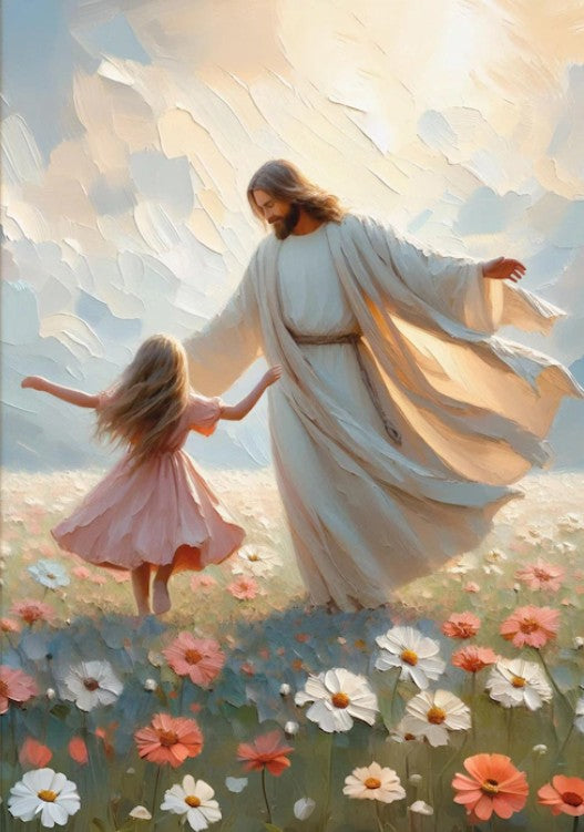 Religião cristã fé sagrado jesus andando na água arte cartaz impressão Jesus