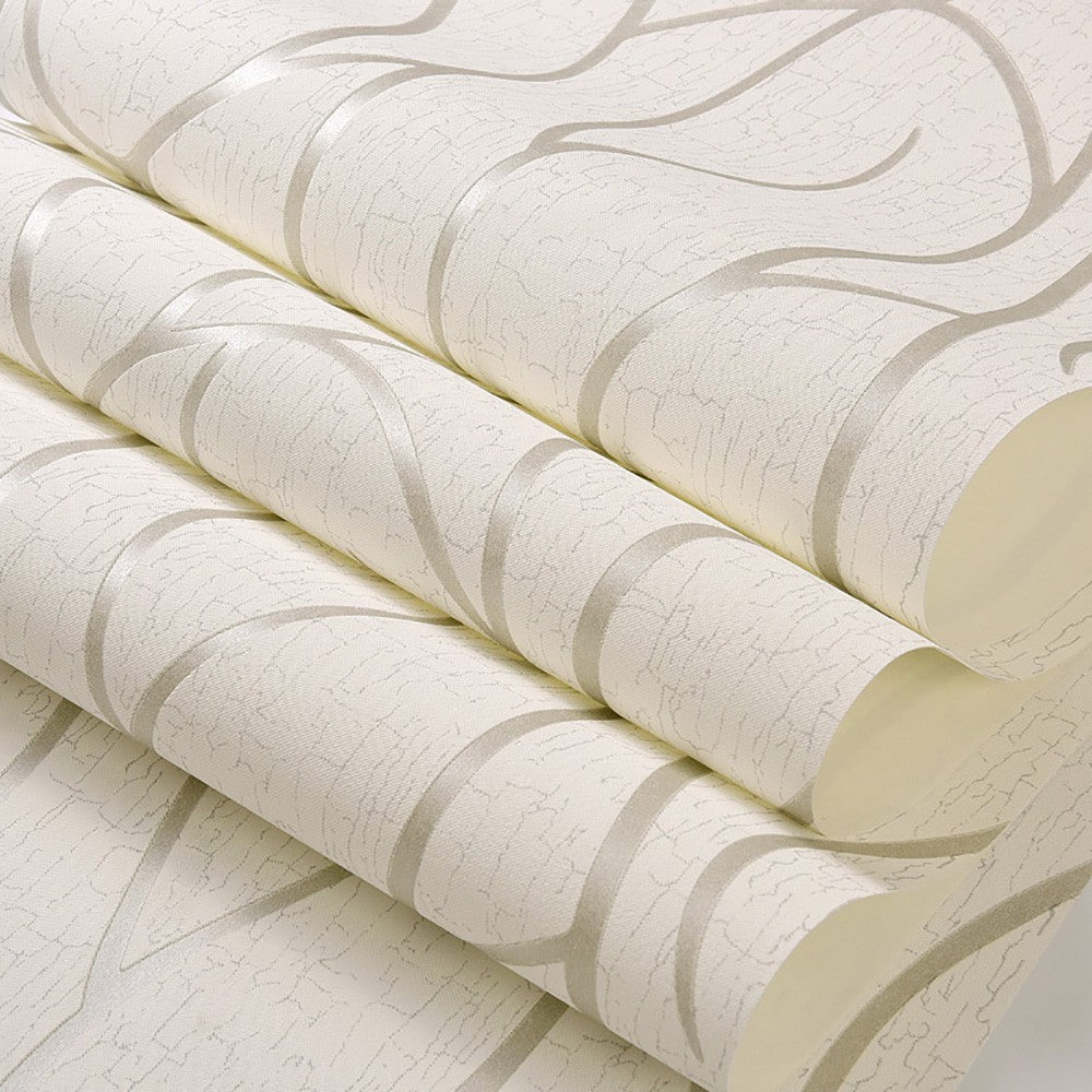 Papel de Parede Minimalista em TNT (53cm) - Estilo Moderno para Sala e Quarto (Requer Cola)