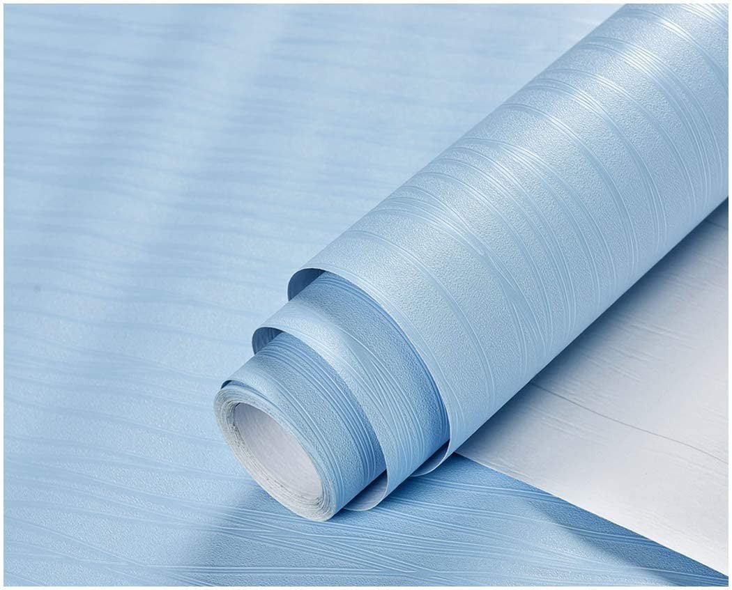 Papel de Parede Adesivo Vinílico Texturizado - Cor Sólida Lavável e Removível (45cm)
