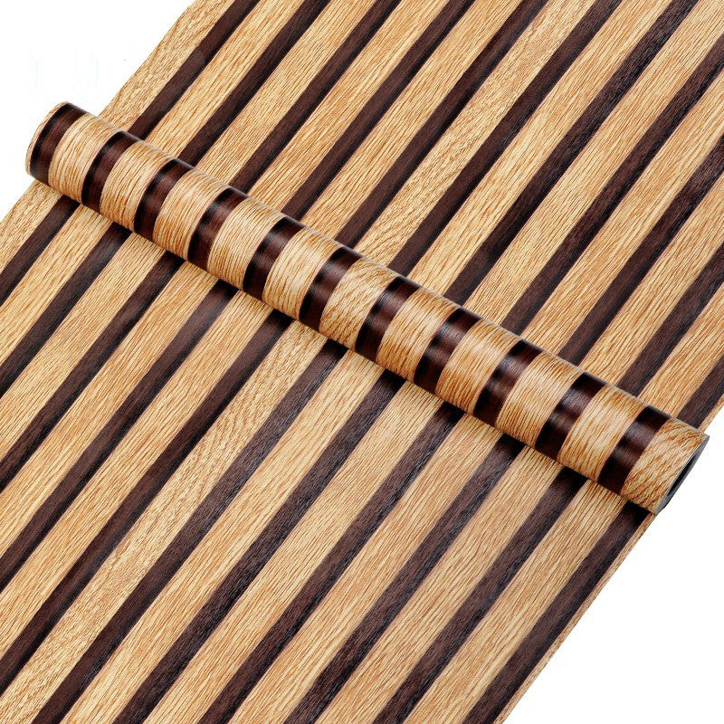 Papel de Parede Adesivo Lavável Listrado (45cm) - Autocolante para Cozinha, Sala e Móveis