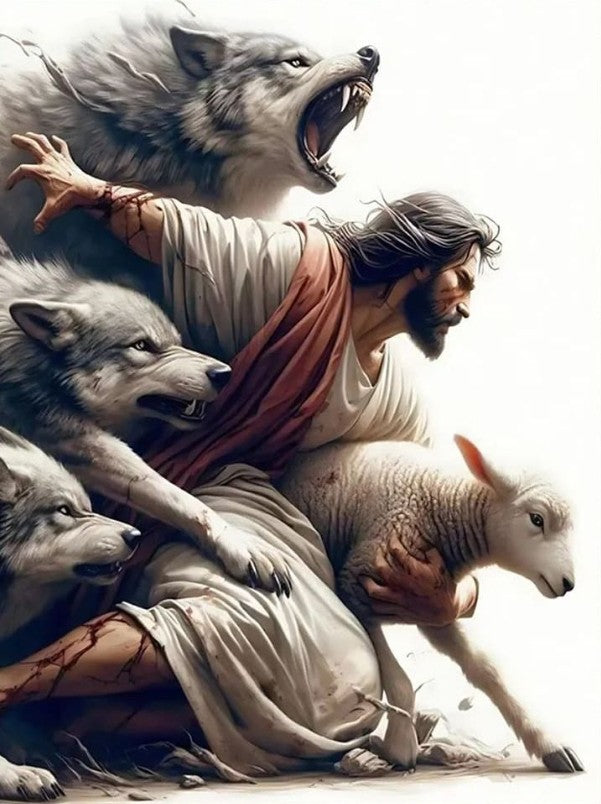 Religião cristã fé sagrado jesus andando na água arte cartaz impressão Jesus