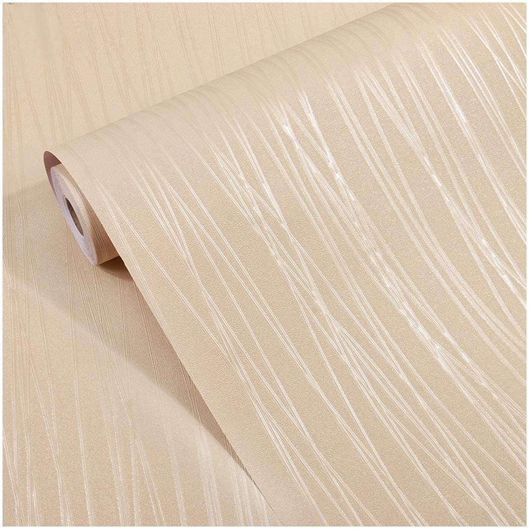 Papel de Parede Adesivo Vinílico Texturizado - Cor Sólida Lavável e Removível (45cm)