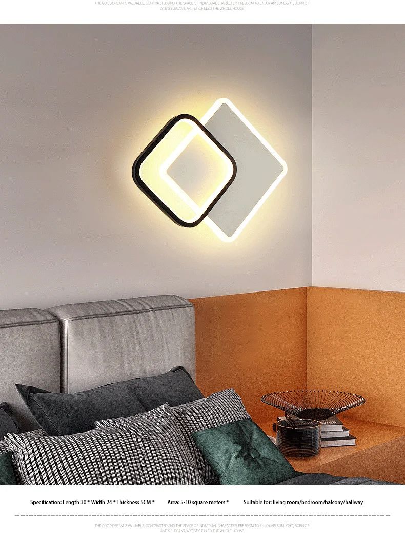 Plafon de Teto LED Moderno com 3 Temperaturas de Cor - Dimerizável para Corredor, Sala e Quarto