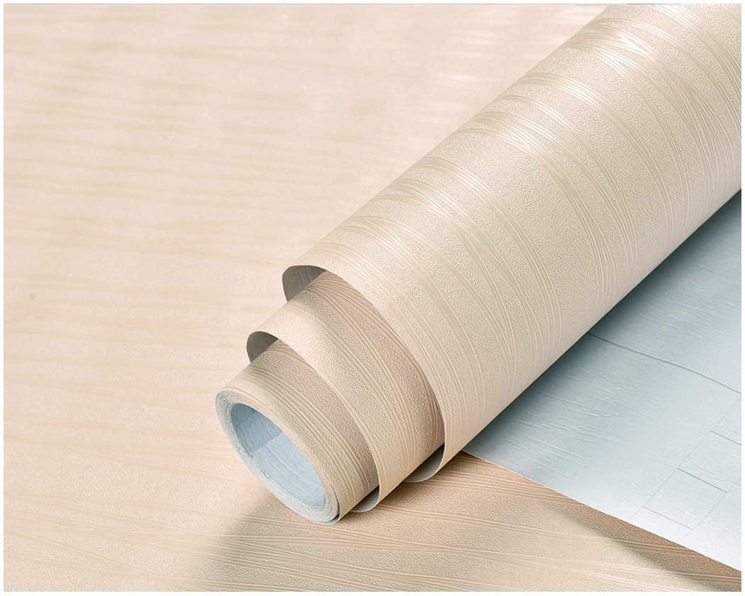 Papel de Parede Adesivo Vinílico Texturizado - Cor Sólida Lavável e Removível (45cm)