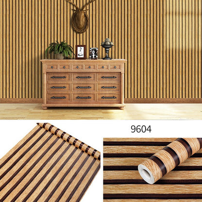Papel de Parede Adesivo Lavável Listrado (45cm) - Autocolante para Cozinha, Sala e Móveis