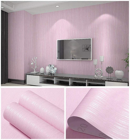 Papel de Parede Adesivo Vinílico Texturizado - Cor Sólida Lavável e Removível (45cm)